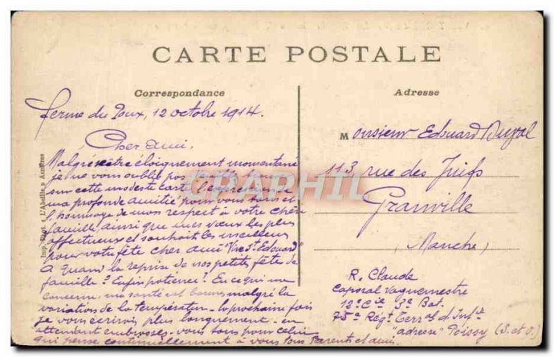 Old Postcard Saint Germain en Laye Le Chateau seen Parterre