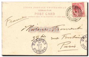 Old Postcard Gibraltar Casemates Barracks