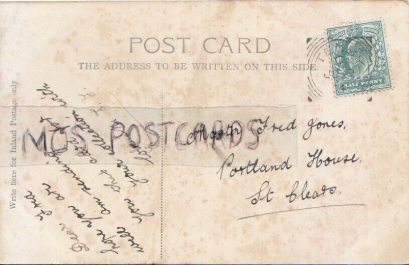 Genealogy Postcard - Jones - Portland House, St Clears, Carmarthen - Ref. R1132