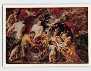 Postcard Peace and War By Peter Paul Rubens, National Gallery, London, England