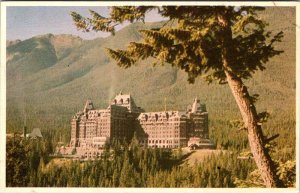 Postcard HOTEL SCENE Banff Alberta AB AK5229