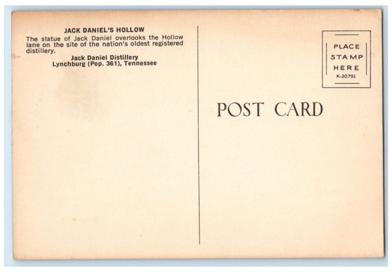 c1910's Jack Daniel's Hollow Distillery Lynchburg Tennessee TN Antique Postcard