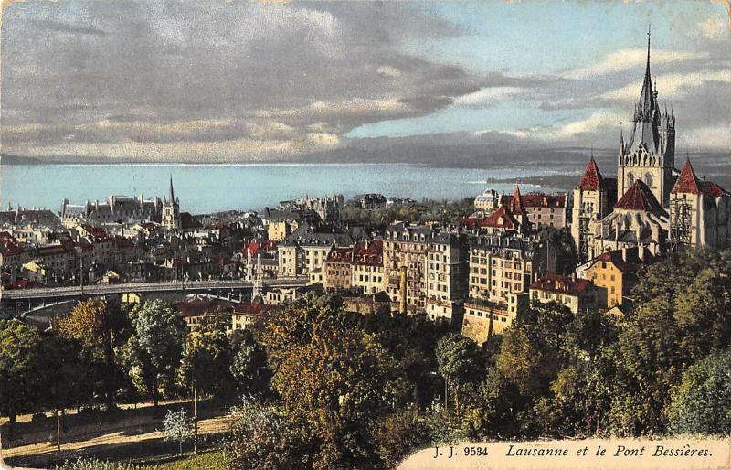 B106374 Switzerland Lausanne et le Pont Bessieres