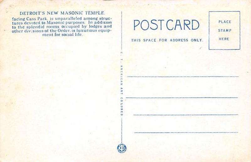 Masonic Temple Detroit MI