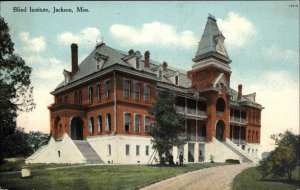 Jackson Mississippi MS Blind Institute c1910 Vintage Postcard