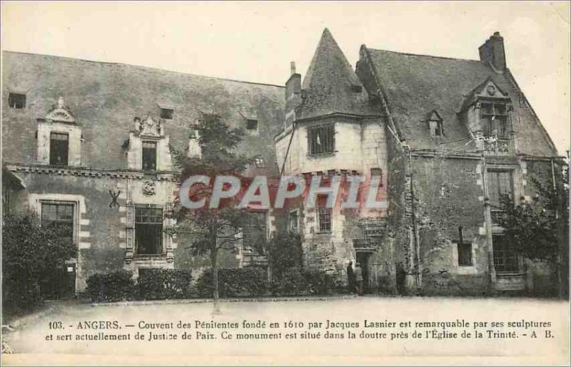 Old Postcard angers 103 Convent of penitents