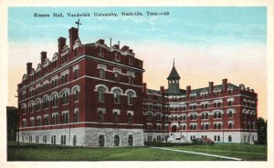 Vintage Postcard Kissam Hall Vanderbilt University Nashville Tennessee E. C. K.