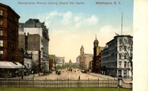 DC - Washington. Pennsylvania Avenue looking toward the Capitol 