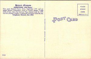 Linen Postcard Glasgow Arms Restaurant in Glasgow, Delaware~136790