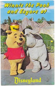 US unused card - Disneyland - Winnie the Pooh and Eeyore at Disneyland