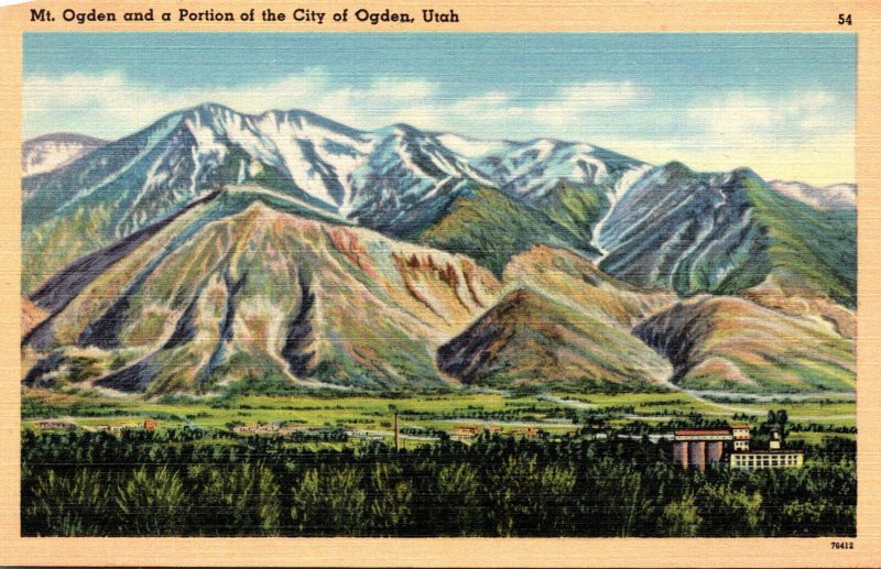 Utah Mount Ogden and Portion Of The City Of Ogden