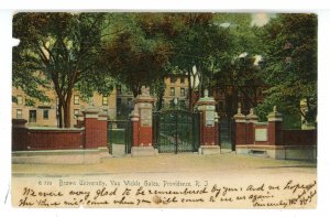 RI - Providence. Brown University, Van Wickle Gates ca 1905