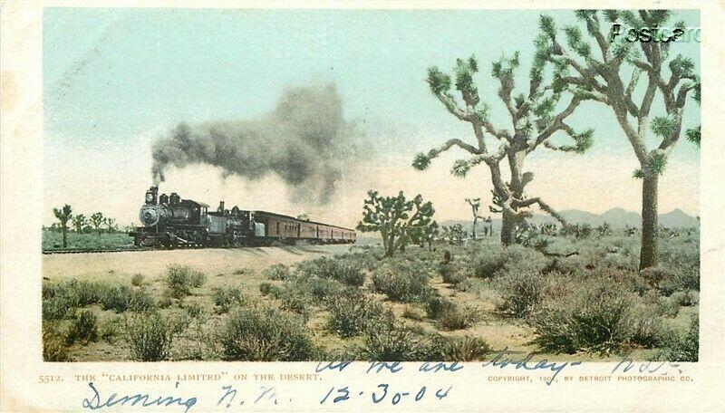 Railroad, California Limited, On the Desert, Detroit Photographic No. 5512