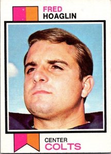 1973 Topps Football Card Fred Hoaglin Baltimore Colts sk2439