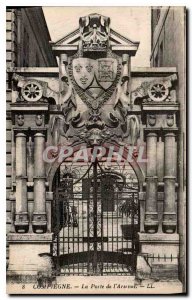 Old Postcard Compiegne The Gates of Arsenal