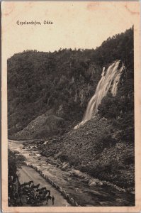 Norway Odda Espelandsfossen Vintage Postcard C210