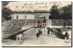 Old Postcard Tebessa Gate Souk Ahrras