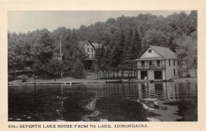 PC1/ 7th Lake Adirondacks New York RPPC Postcard c1950 Seventh Lake House 127