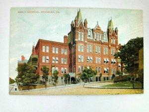 Pittsburgh PA-Pennsylvania, Mercy Hospital, Healthcare, Vintage Postcard