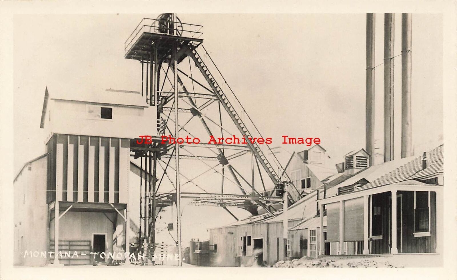 NV, Tonopah, Nevada, RPPC, MontanaTonopah Mine, Mining Scene, Photo