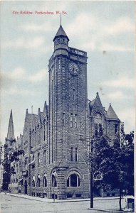 J34/ Parkersburg West Virginia Postcard c1910 City Building 202