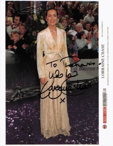 Lorraine Chase Emmerdale 2004 TV Soap Awards 10x8 Hand Signed Press Photo