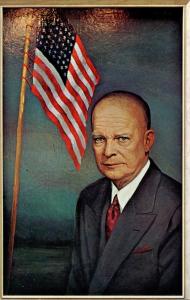 President Dwight D Eisenhower.  Artist Signed: Morris Katz