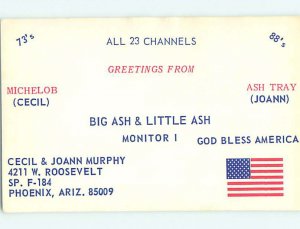 Pre-1980 RADIO CARD - CB HAM OR QSL Phoenix Arizona AZ AH1871