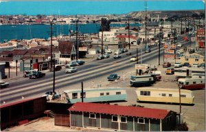 Mariners Mile U.S. 101A Businesses Newport Harbor CA Vintage Postcard I50