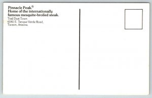 Pinnacle Peak Restaurant  Tucson  Arizona  Postcard