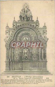 Old Postcard Beauvais The Astronomical Clock