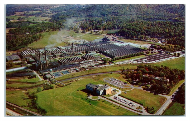 1950s/60s Aerial View American Enka Corporation Plant, Enka NC Postcard *6L(3)35