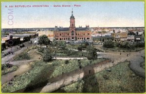 af0031 - ARGENTINA - VINTAGE POSTCARD - Bahia Blanca - Plaza