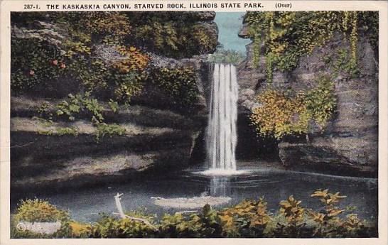 Illinois Starved Rock The Kaskaskia Canyon Illinois State Park