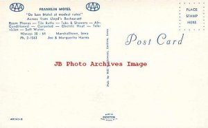 IA, Marshalltown, Iowa, Franklin Motel, MultiView, Dexter Press No 48383-B