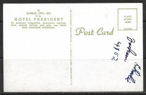 Missouri, Kansas City - Hotel President - [MO-057]