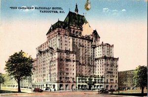 Canadian National Hotel Vancouver BC British Columbia Postcard Vintage Leonard 