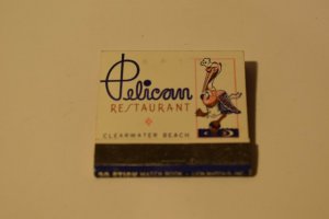 Pelican Restaurant Clearwater Beach Florida 30 Strike Matchbook