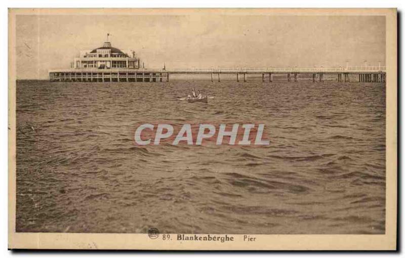 Belgie Belgium Blankenberghe Postcard Old Pier