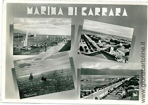 05248 CARTOLINA d'Epoca - MASSA CARRARA: MARINA DI MASSA