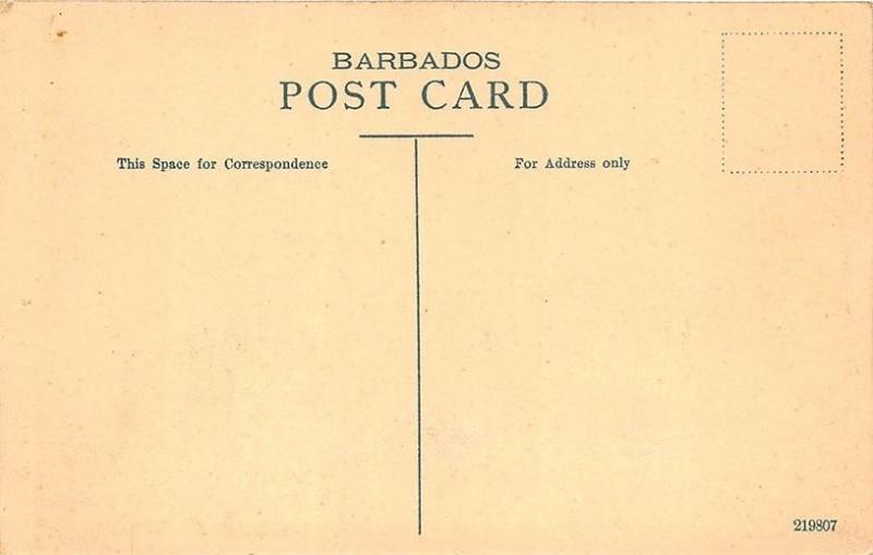 Barbados Type of Residence Postcard