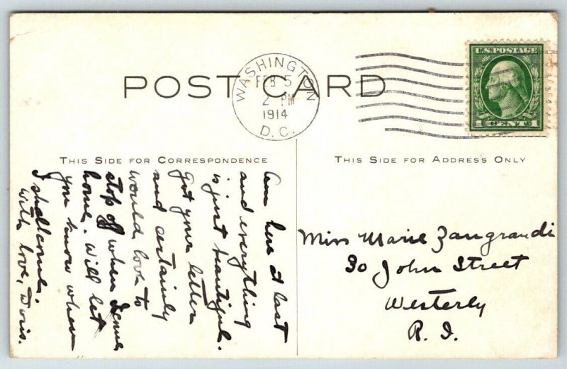 St. James Hotel  Washington DC      Postcard  1914