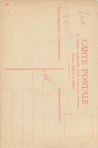 Early comic caricature bearded man drinking & pipe smoking infantilized