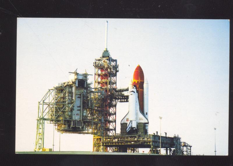 KENNEDY SPACE CENTER FLORIDA SPACE SHUTTLE CHALLENGER VINTAGE POSTCARD