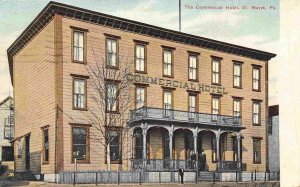 The Commercial Hotel St Marys Pennsylvania 1910c postcard