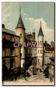 Troyes Old Postcard Hotel Vauluisant