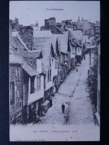 France DINAN La Rue du Jerzual COTE D' EMERAUDE c1905 Postcard