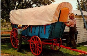 Pennsylvania Amish Country Amish Carriagemakers Restoring Old Covered Wagon