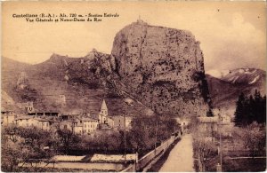 CPA Castellane Station Estivale Vue Generale et Notre-Dame du Roc (922037)