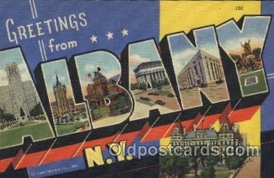 Albany, N.Y., USA Large Letter Towns 1941 postal used 1941